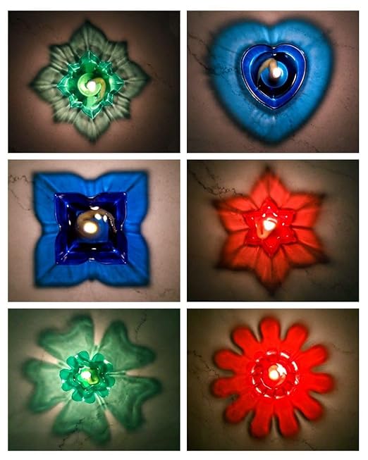 Reflective Shadow Diya Set ( Pack of 12 )